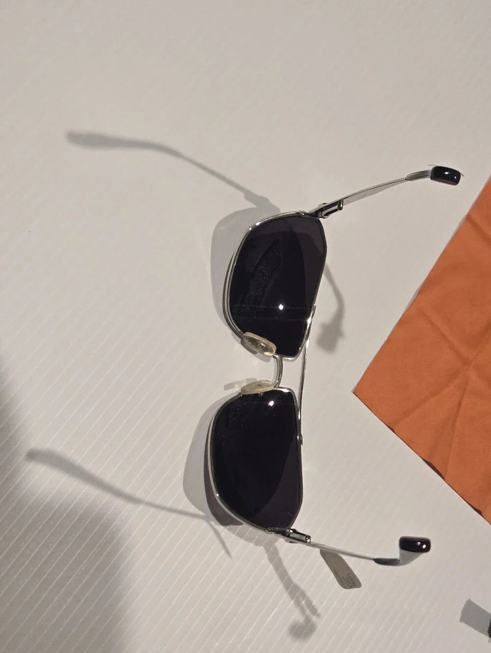 040105 Leon Silg STUSSY: GLASSES with Cloth And Case VINTAGE Y2K